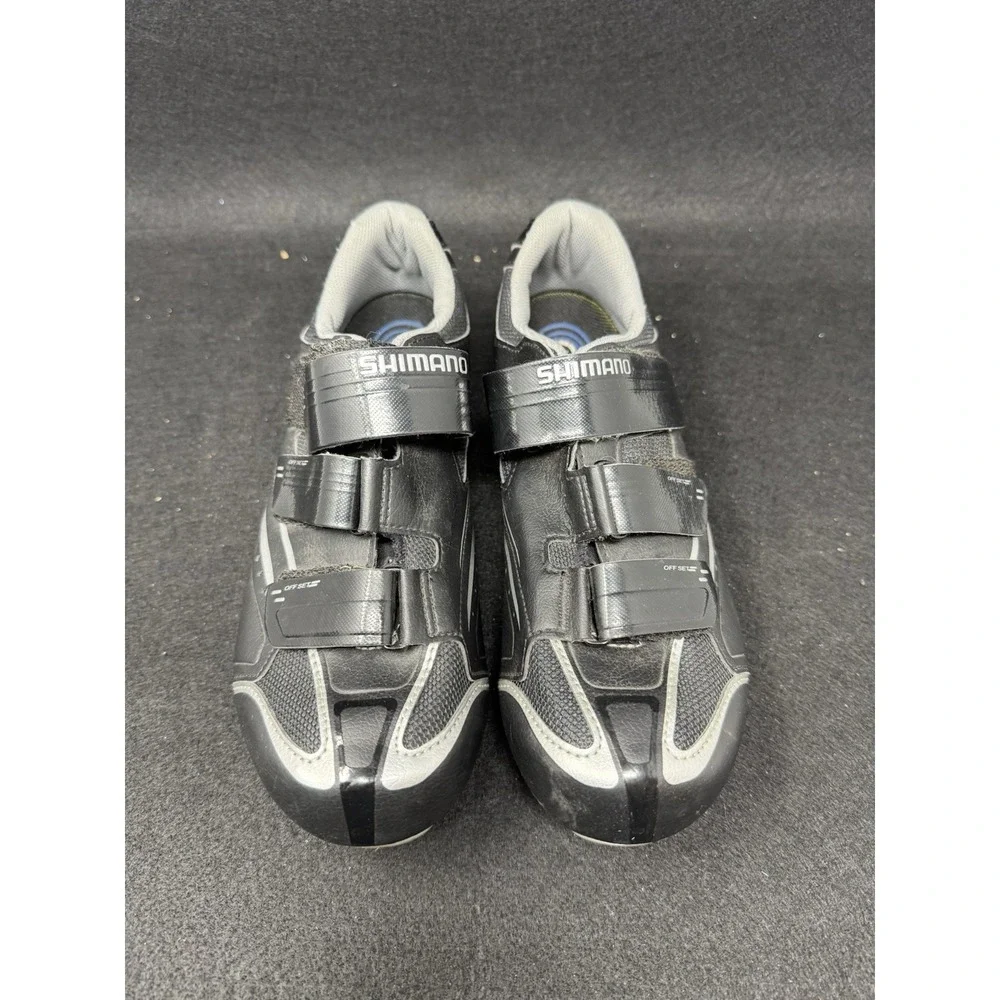 SHIMANO 47 R078L Road Cycling Shoes Black Silver SPD-SL Performance Athletic